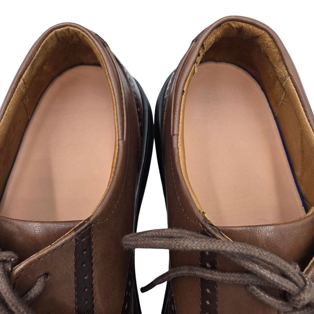 Dr. Comfort Wing 8329 Brown Leather Wingtip Derby Mens 9M Diabetic Dress Shoes - Picture 9 of 15